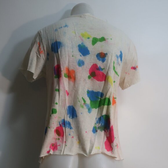 NWT Womens Love Tanjane Tee My Splash Off White, Multi Tie-Dye T-Shirt M - Picture 3 of 4